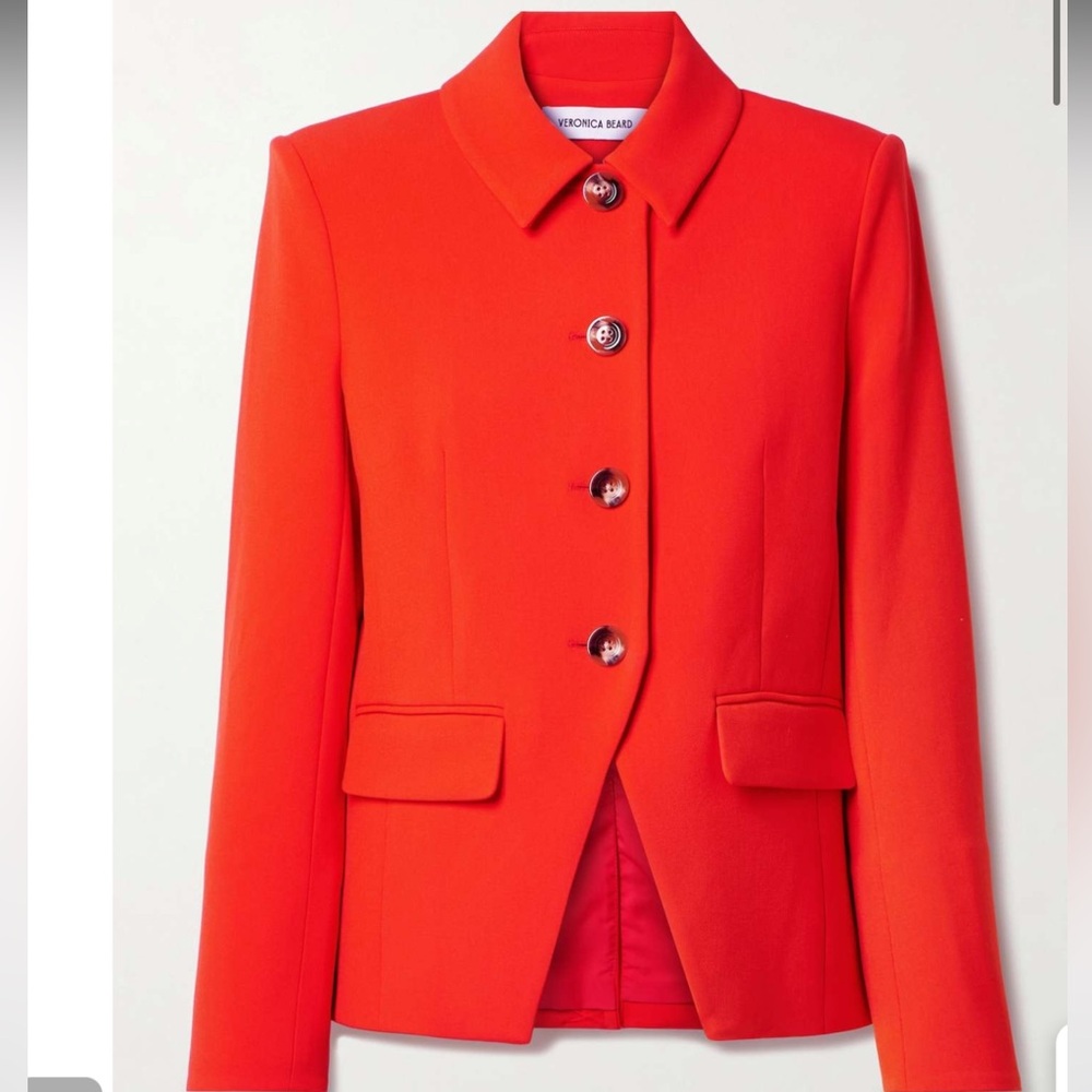 Veronica Beard Bright Red Tailored Blazer